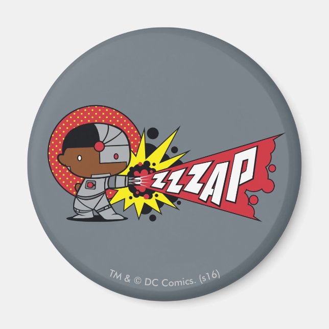 Íman Canhão Cibernético de Chibi Cyborg (Frente)