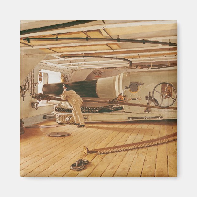 Íman Canhão de 27 libras num Batalhão (Frente)