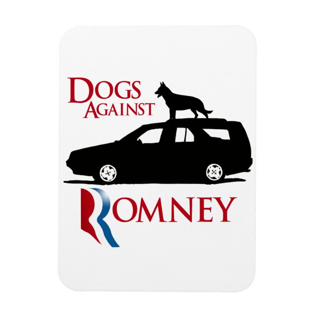 Íman Caninos Contra Romney -. (Vertical)