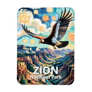 Íman Cânion de Zion Pássaro Condor da Califórnia Vibran
