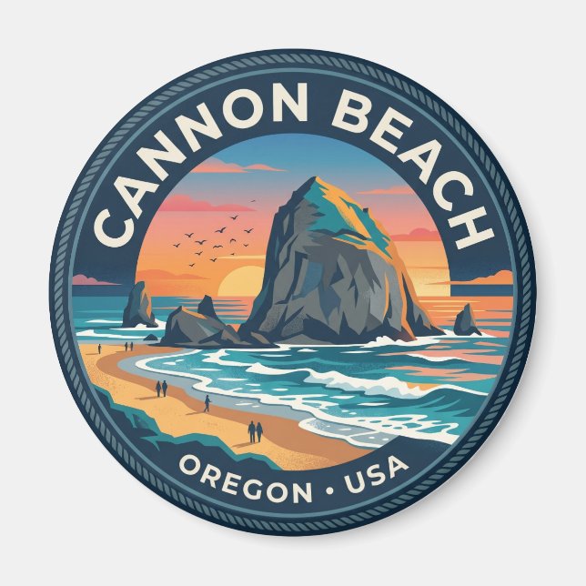Íman Cannon Beach Oregon (Frente)