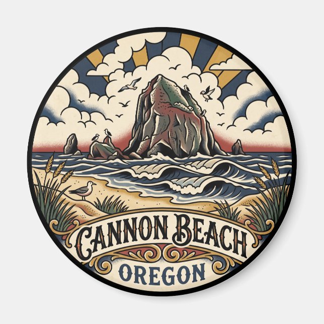 Íman Cannon Beach Oregon (Frente)