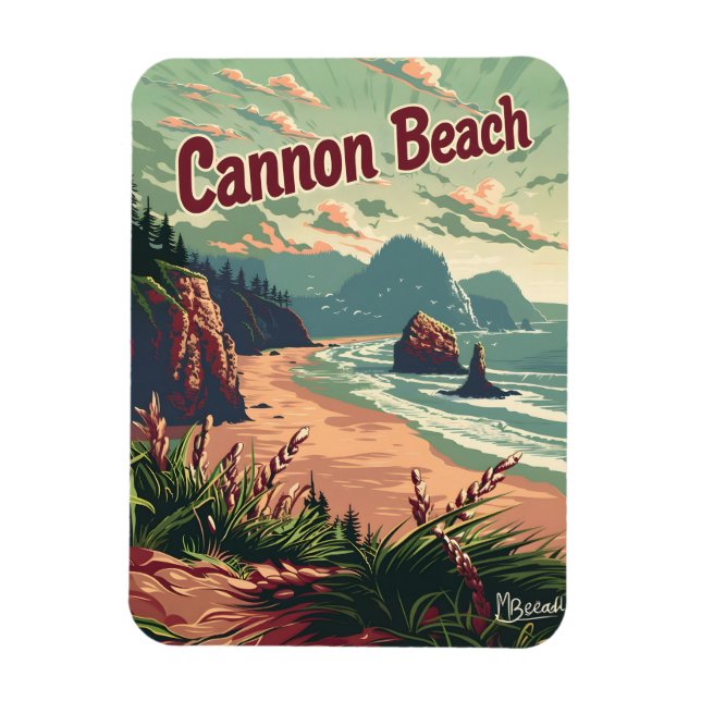 Íman Cannon Beach Vintage (Vertical)