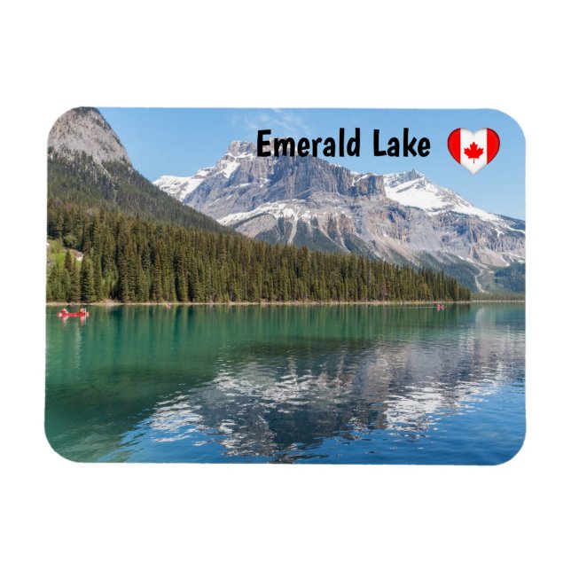 Íman Canoa no famoso Lago Esmeralda - Yoho NP, Canadá (Horizontal)