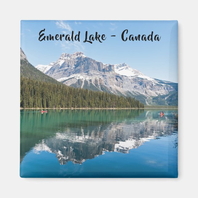 Íman Canoa no famoso Lago Esmeralda - Yoho NP, Canadá (Frente)