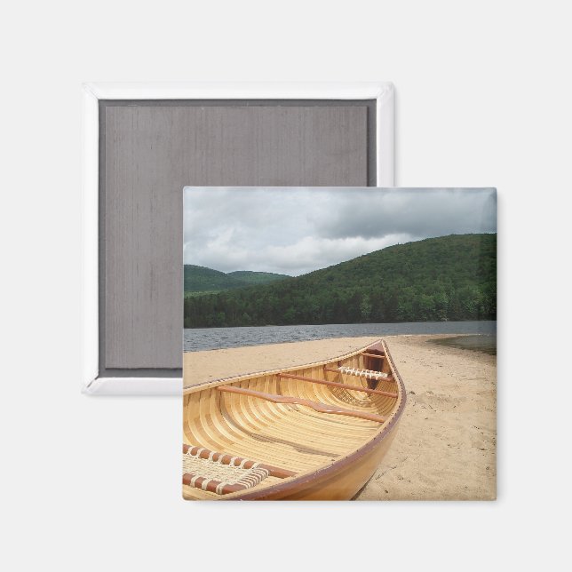 Íman Canoagem em Praia por Lago (Front/Back)