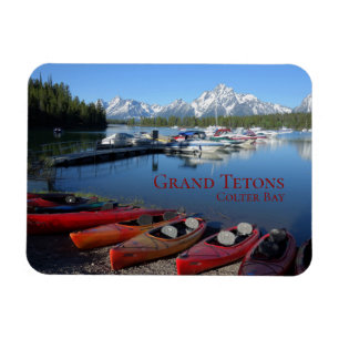 Íman Canoes Grand Teton National Park Colter Bay Viagem