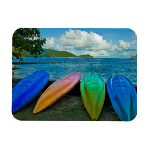Íman Canos Coloridos Na Praia Em Pago Pago