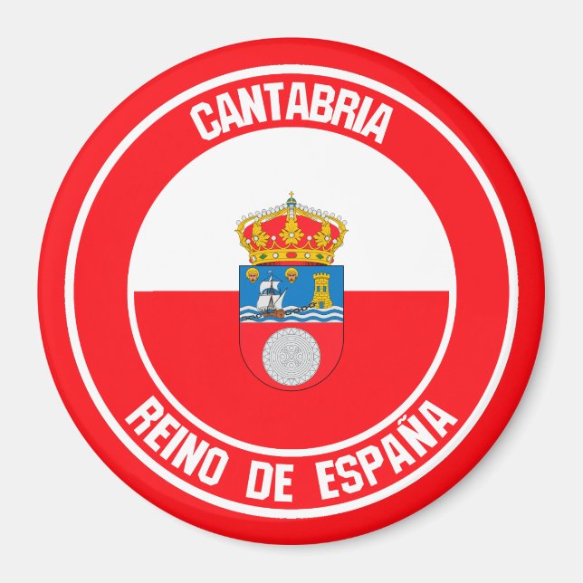 Íman Cantabria Round Emblem (Frente)