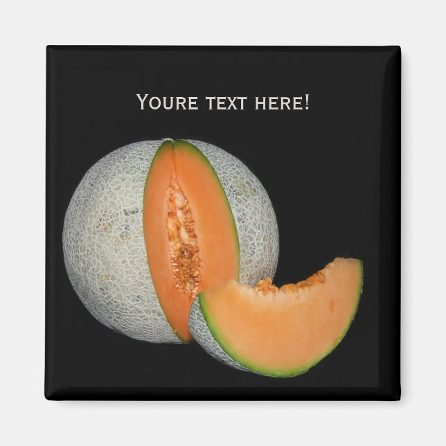Íman Cantaloupe Melon em fatias (Frente)