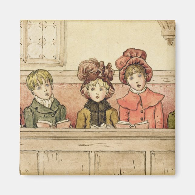 Íman Cantando na igreja (c/c no papel) (Frente)