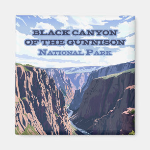 Íman Cantão Negro do Parque Nacional de Gunnison CO