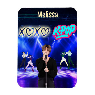 Íman Cantor do K-Pop no Palco XoXo Love K-Pop Music Per