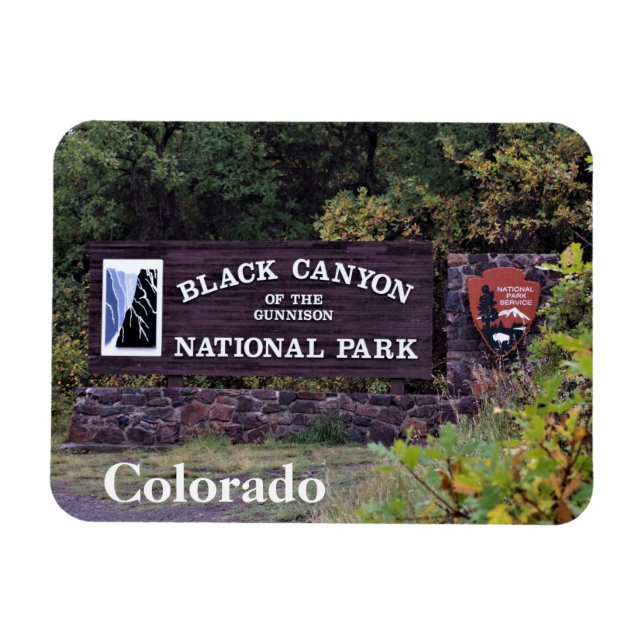 Íman Canyon Negro do Parque Nacional de Gunnison, Color (Horizontal)