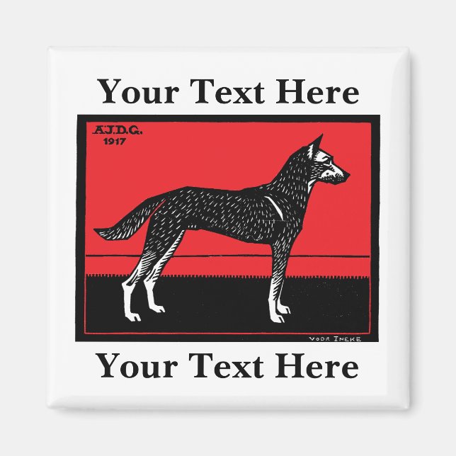 Íman Cão (1917) Julie de Graag (Frente)