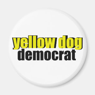 Íman Cão amarelo Democrata