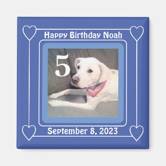 Íman Cão Cachorro Cachorro Cachorro Foto Aniversário Nú