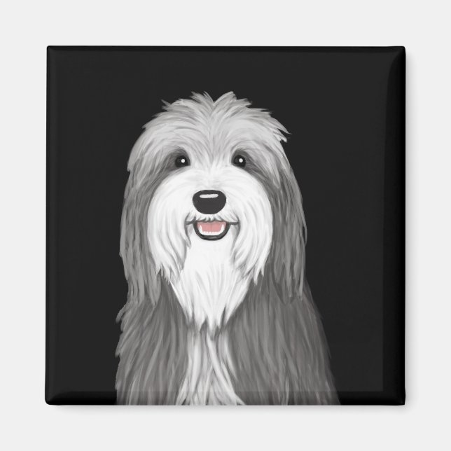 Íman Cão Cartoon Collie (Frente)