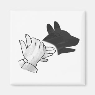 Íman Cão da silhueta da mão