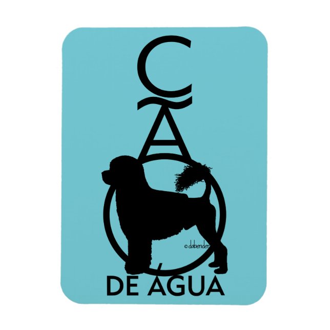 Íman Cão d'água português em pé Cao de Água (Vertical)