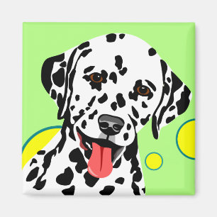 Íman Cão Dalmatian com círculos