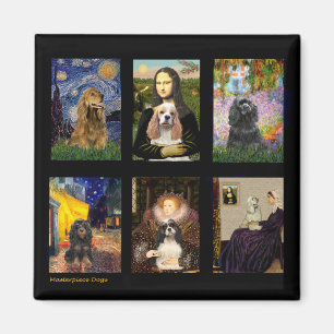 Íman Cão de Água Inglês Composto de Arte Famosa