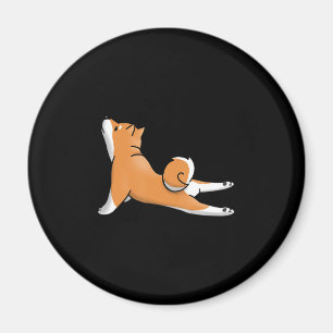 Íman Cão-de-chiba-inu   pose de ioga   presente de ani