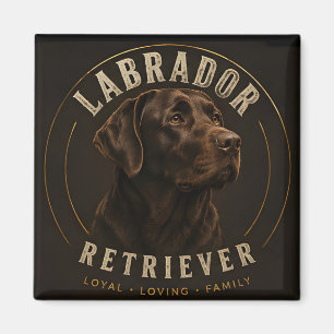 Íman Cão de Família Leal Retriever Labrador Chocolate