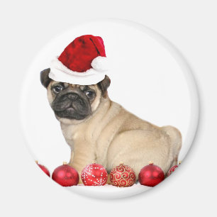 Íman Cão do pug do Natal