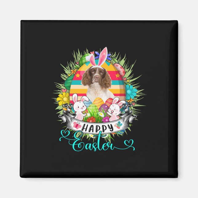 Íman Cão English Springer Spaniel Em Esboço De Ovos De  (Frente)