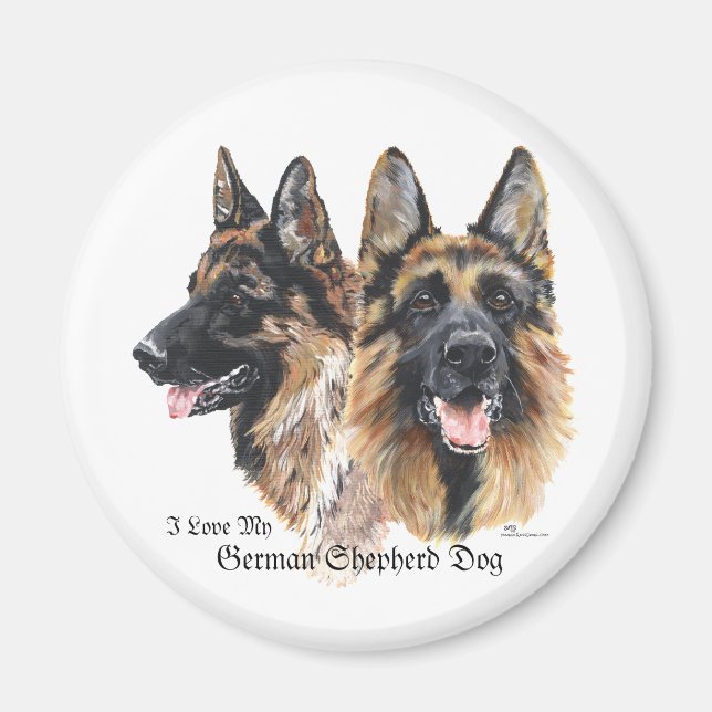 Íman Cão german shepherd (Frente)