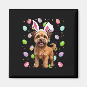 Íman Cão Griffon de Bruxelas Feliz Páscoa Caça aos Ovos