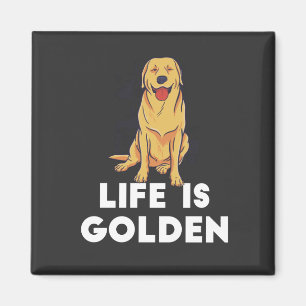 Íman Cão para Ouro - A vida é Ouro