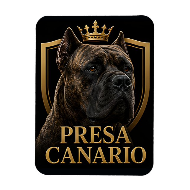 Íman Cão Presa Canario Real Amantes de Cães Poderosos (Vertical)