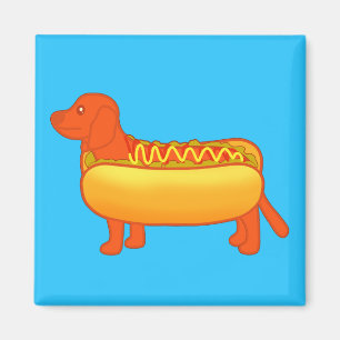 Íman Cão Quente Adorável Dachshund