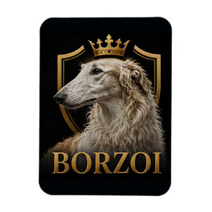 Íman Cão Real Borzoi Elegante Amantes de Galgos