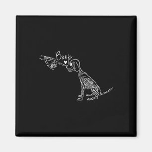 Íman Cão Skeleton Boop Halloween Cachorro Cachorro Cach