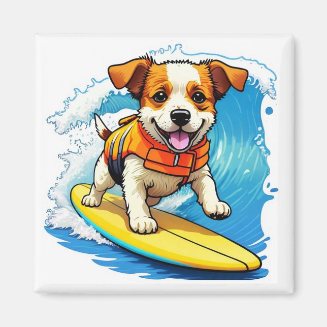 Íman Cão surfador (Frente)