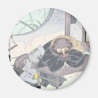 Íman Cão Tanuki Ukiyo-e de Raccon do japonês por