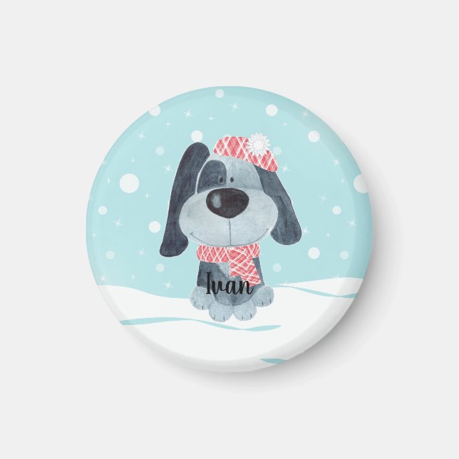 Íman Cãozinho bonito, bebê (Frente)