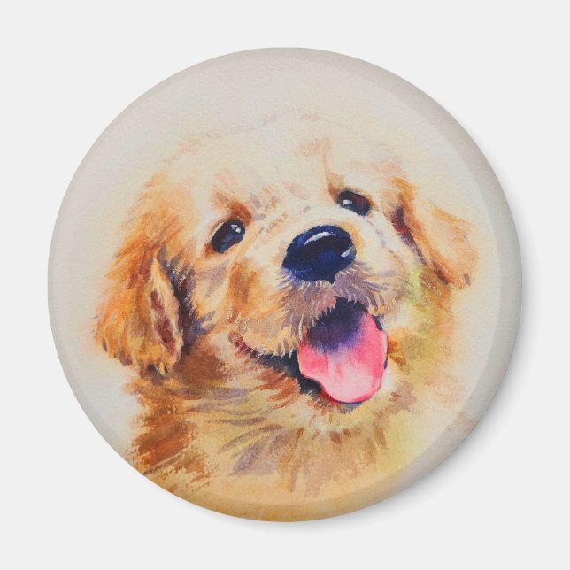 Íman Cãozinho bonito. O nome dele é "feliz" (Frente)