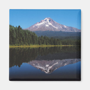 Íman Capa da montagem refletida no lago