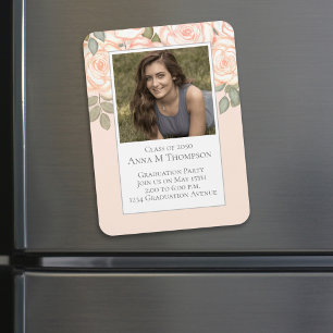 Íman Capa de Script Minimalista Elegante de Foto de Gra