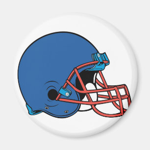 Íman Capacete azul & vermelho