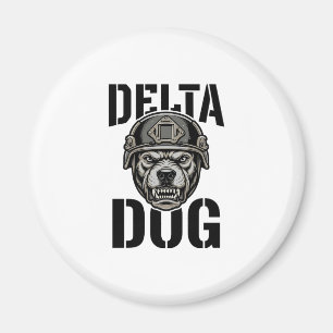 Íman Capacete Bulldog Delta Dog Design de Gravura Vinta