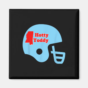 Íman Capacete de Futebol Hotty Toddy Com Contorno do Es