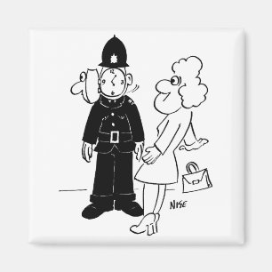 Íman Capacete de Relógio Cuckoo da Polícia