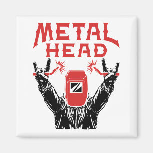 Íman Capacete de Solda Cabeça de Metal Divertido Soldad