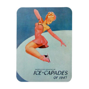 Íman Capas De Gelo De Ice De Patinação Vintage