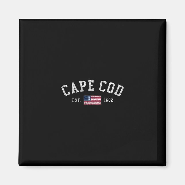 Íman Cape Cod Machusetts Bandeira dos EUA Fundada em 16 (Frente)